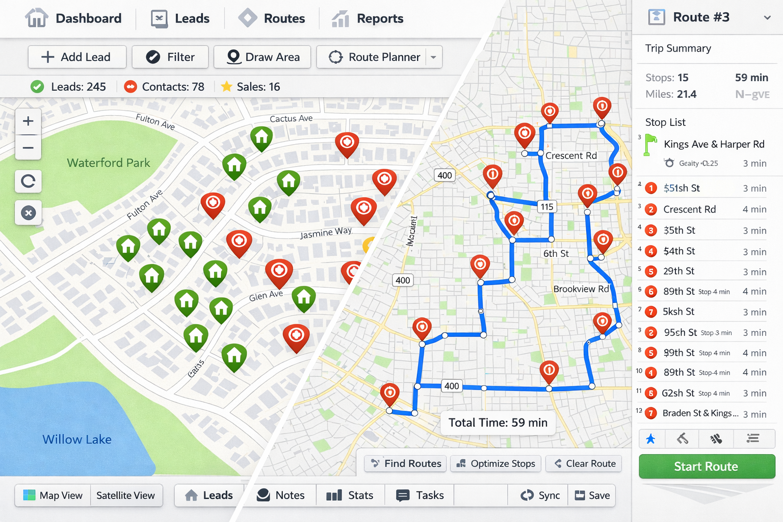 KnockMap product screenshot preview
